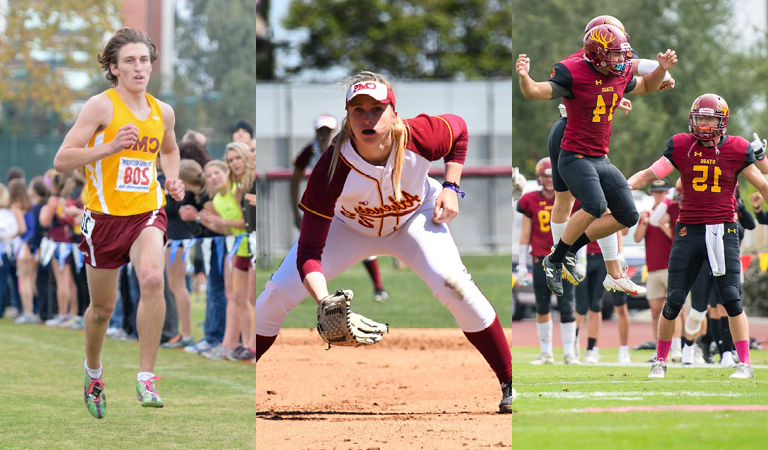 A collage of CMS athletes.